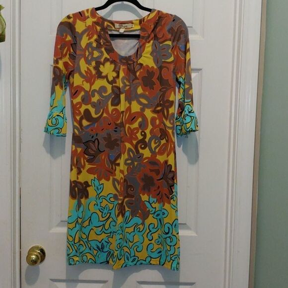 Axyeh Printed  DressSz SNWOT - Picture 1 of 8